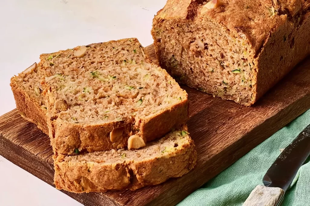Freshly Baked Zucchini Bread Loaf